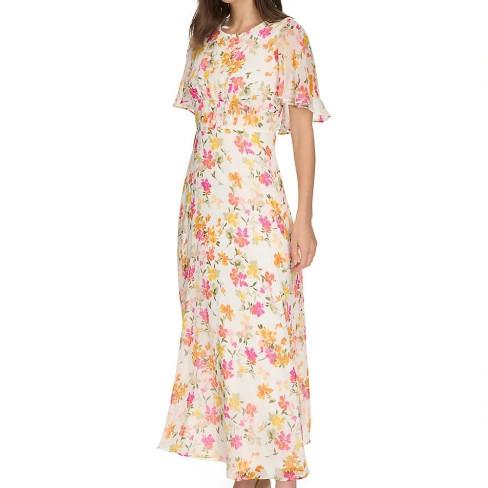 Calvin Klein Spring and Summer Floral Dress NWT - Picture 2 of 9